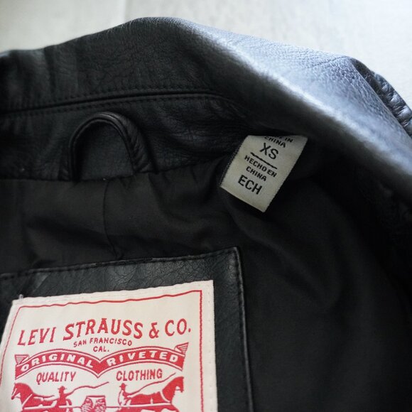 Levi’s Women’s Faux Leather Moto Jacket – Black– Size S - Picture 2 of 8